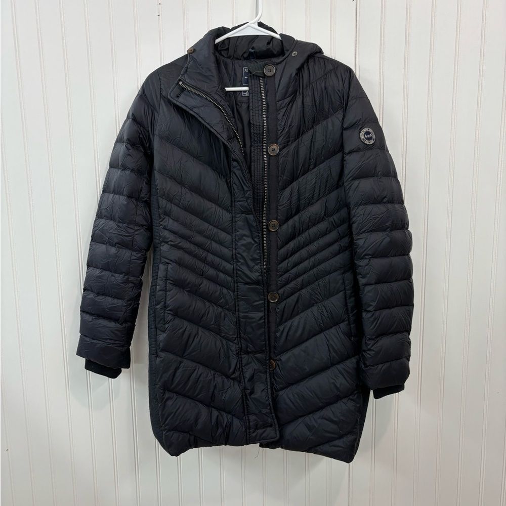 Abercrombie & Fitch Black down insulted water/wind resistant puffer parka Jacket